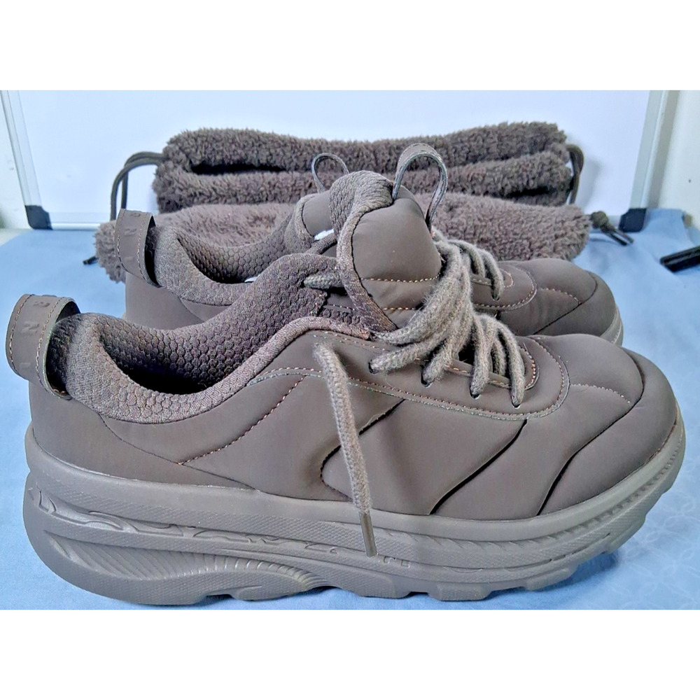 Marni x Hoka Bondi B3LS Bracken Brown Pack Sneakers Unisex Mens 9 Womens 10 BAG - Picture 2 of 16